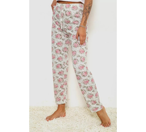 Брюки женские домашние, цвет молочно-пудровый, 238R57854