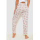 Брюки женские домашние, цвет молочно-пудровый, 238R57854