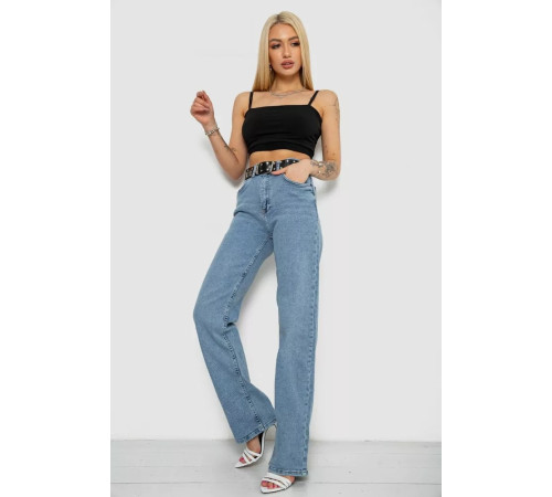 Джинси жіночі стрейч, колір блакитний, 244R00573
