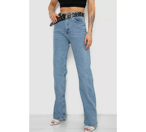 Джинси жіночі стрейч, колір блакитний, 244R00573