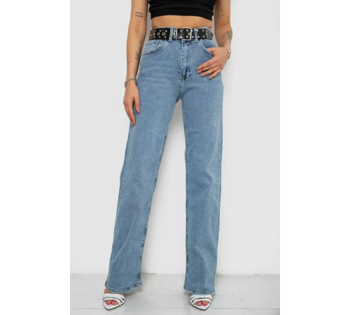 Джинси жіночі стрейч, колір блакитний, 244R00573