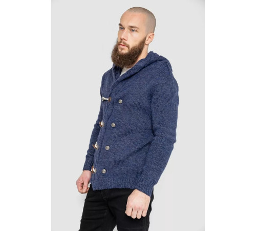 Кофта чоловіча на ґудзиках, колір синій, 214R10640