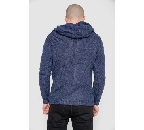 Кофта чоловіча на ґудзиках, колір синій, 214R10640