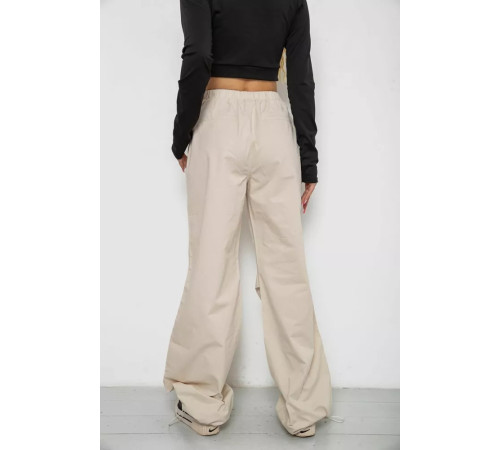 Штани карго жіночі, колір світло-бежевий, 238R5333