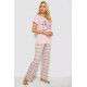 Женская пижама с принтом, цвет розовый, 243R3338.