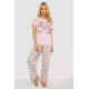 Женская пижама с принтом, цвет розовый, 243R3338.
