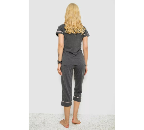 Пижама женская, цвет серый, 243R19007