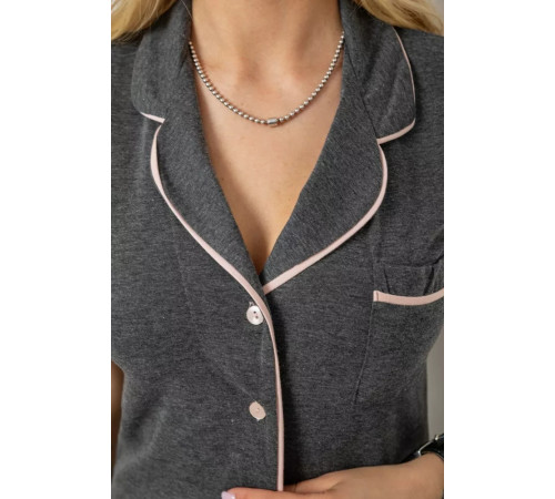 Пижама женская, цвет серый, 243R19007