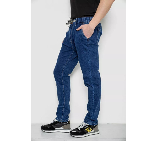 Джинсы мужские на резинке, цвет синий, 244R8064