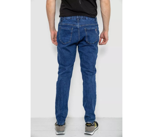 Джинсы мужские на резинке, цвет синий, 244R8064