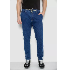 Джинси чоловічі на гумці, колір синій, 244R8064