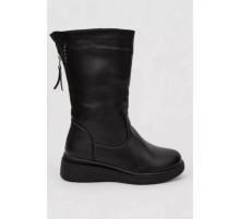 Сапоги женские зимние на меху, цвет черный, 243RY212.