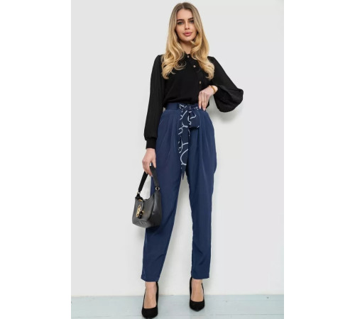 Брюки женские классические, цвет синий, 244R163