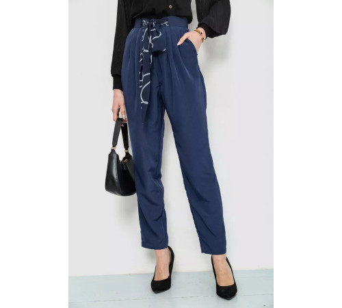 Брюки женские классические, цвет синий, 244R163