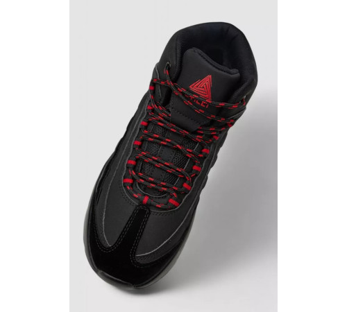 Кроссовки мужские зимние на меху, цвет черно-красный, 248RCX619