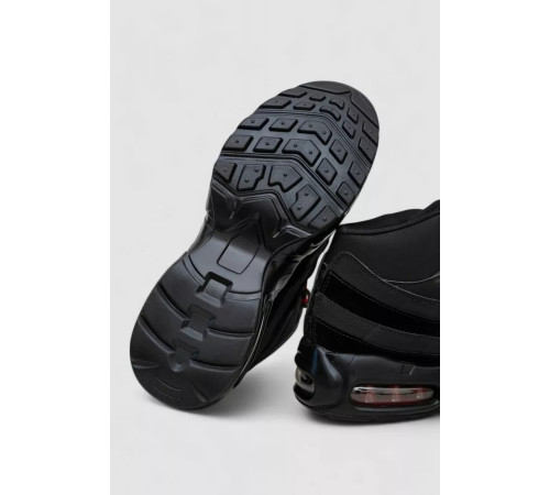 Кроссовки мужские зимние на меху, цвет черно-красный, 248RCX619