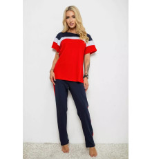 Женская пижама с принтом, цвет красный, 243R1600-029