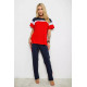 Женская пижама с принтом, цвет красный, 243R1600-029