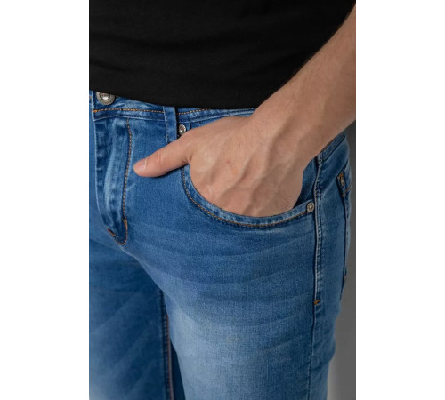 Шорти чоловічі джинсові, колір синій, 244RK7132