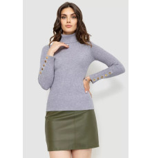 Гольф женский в рубчике, цвет серый, 204R036