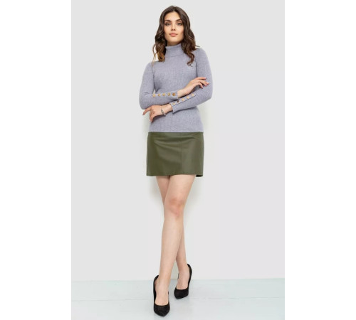 Гольф женский в рубчике, цвет серый, 204R036