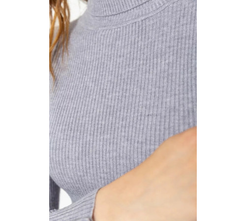 Гольф женский в рубчике, цвет серый, 204R036