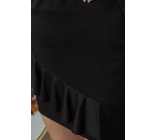 Спідниця однотонна, колір чорний, 244R102