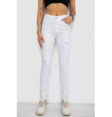 Джинси жіночі, колір білий, 182R1632