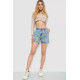 Шорти джинсові жіночі, колір блакитний, 244R0504