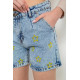 Шорти джинсові жіночі, колір блакитний, 244R0504