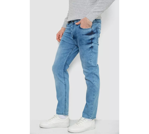 Джинсы мужские однотонные, цвет голубой, 247R1242.