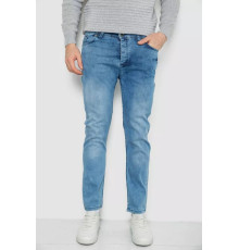 Джинси чоловічі однотонні, колір блакитний, 247R1242