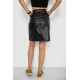 Спідниця жіноча екошкіра, колір чорний, 182R2192