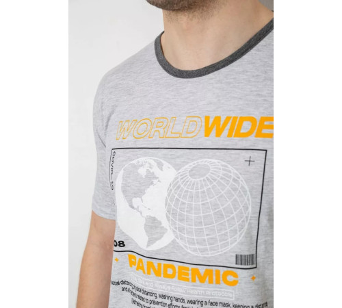 Піжама чоловіча, колір сірий, 243R6203