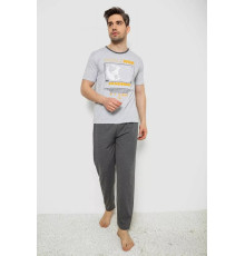 Піжама чоловіча, колір сірий, 243R6203