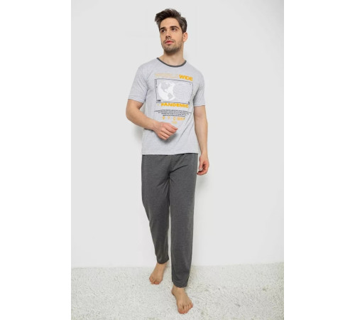 Піжама чоловіча, колір сірий, 243R6203