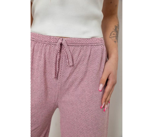 Брюки женские домашние, цвет пудровый, 238R58220-2.