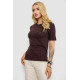 Женская футболка с принтом, цвет шоколадный, 241R130