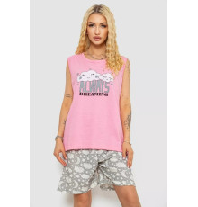 Женская пижама с принтом, цвет розовый, 243R8499