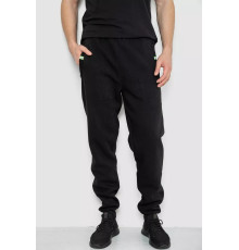 Спортивні штани чоловічі на флісі, колір чорний, 244R41299