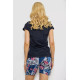 Женская пижама с принтом, цвет темно-синий, 243R3050