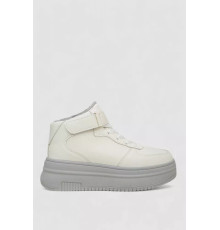 Кросівки жіночі зимові на хутрі, колір біло-сірий, 248RAM02-7