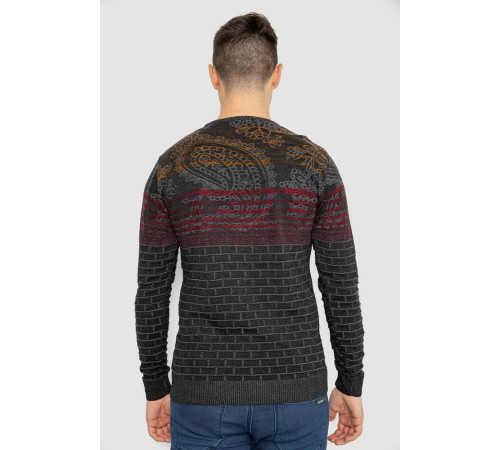 Свитер мужской повседневный, цвет грифельный, 247R6142.