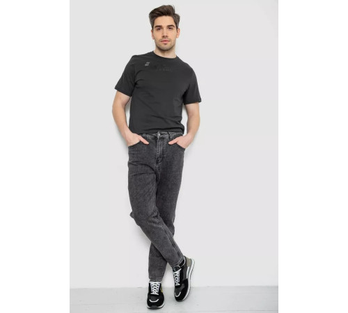 Джинсы мужские однотонные, цвет серый, 244R8527-1.
