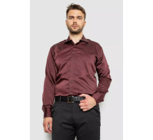 Рубашка мужская, цвет бордовый, 214R3060