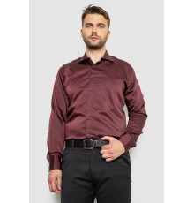 Сорочка чоловіча, колір бордовий, 214R3060