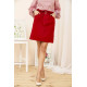 Джинсова міні-спідниця, червоного кольору, 164R2023