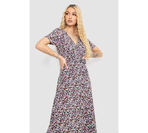 Сарафан с принтом на запах, цвет разноцветный, 241R180.