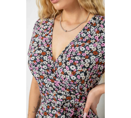 Сарафан с принтом на запах, цвет разноцветный, 241R180.