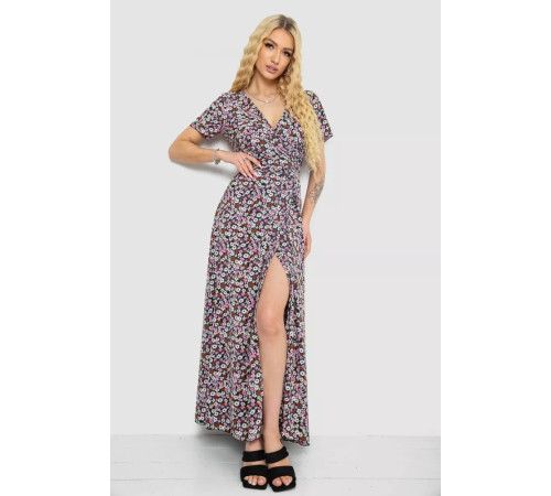 Сарафан с принтом на запах, цвет разноцветный, 241R180.